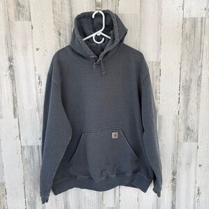 Carhartt Men’s Size Size 2XL Pullover Drawstring Hoodie In Steel Blue/Gray